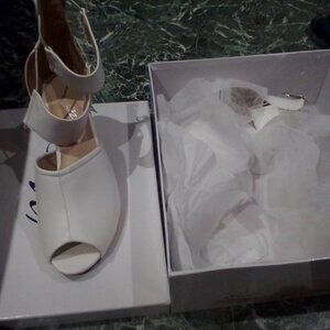 White Double Ankle Strap